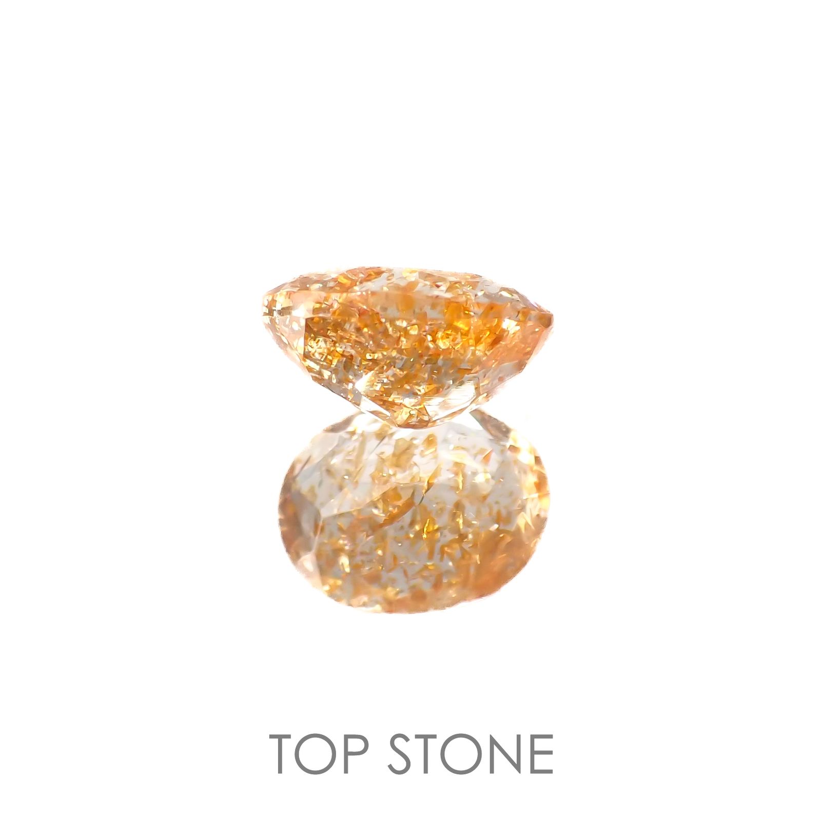 イリュージョンサンストーン インド産 1.77ct[220917577]8.9x7.1mm前後