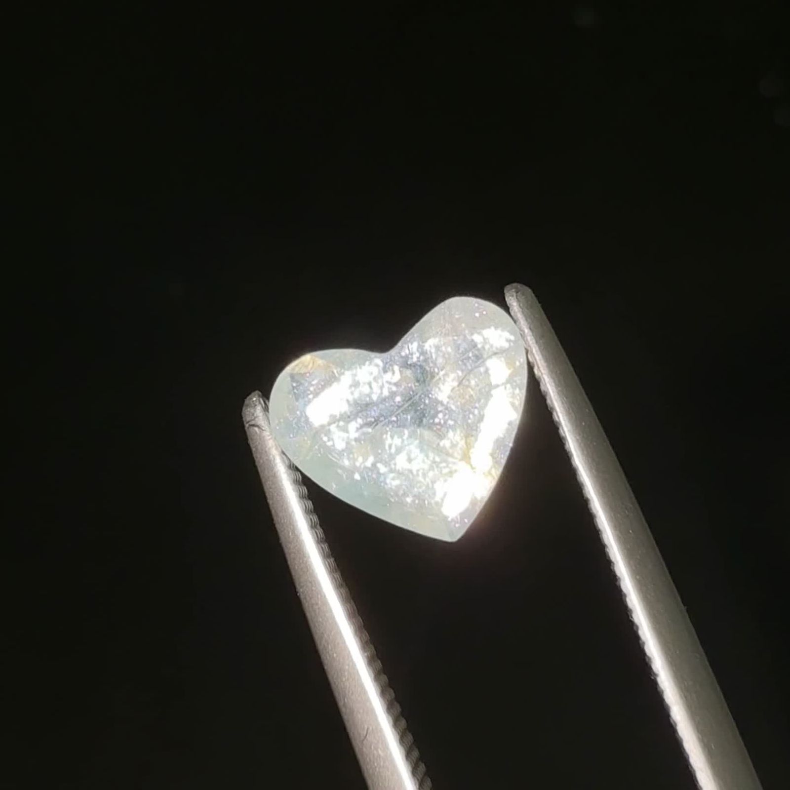 イリデッセンスアクアマリン ブラジル産 1.11ct [250730716]7x8