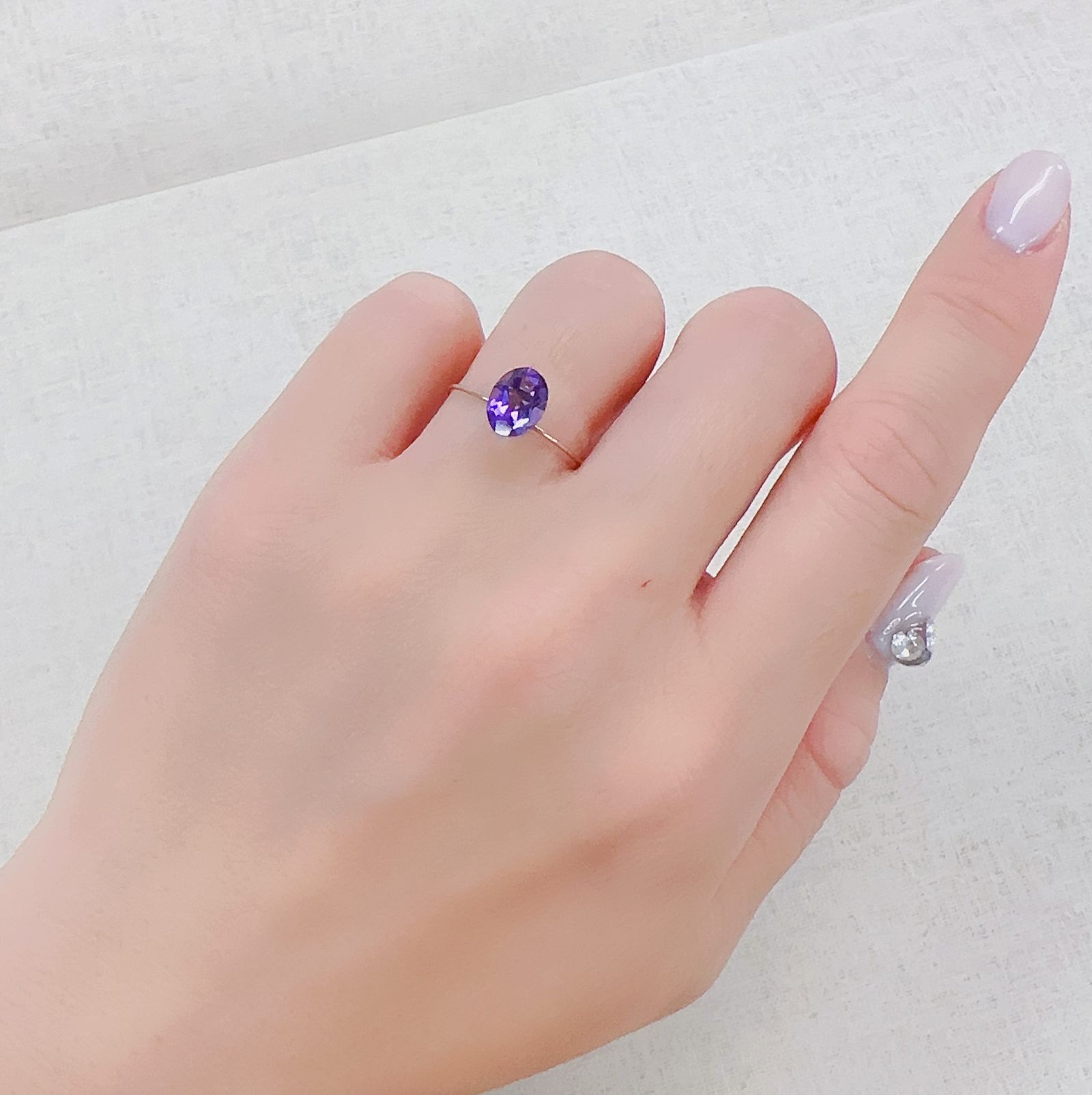 カラーシフトアメジスト ブラジル/ウルグアイ産 1.08ct[230321232]7.9x6mm前後