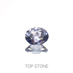 グレイッシュブルースピネル(宝石名スピネル)ビルマ/マダガスカル産 0.39ct 識別済[230220658]5x3.9mm前後