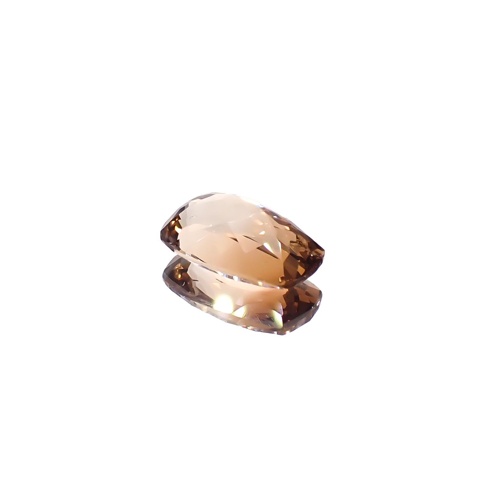 バイカラートパーズ ブラジル産 3.67ct [241129456]11.9x7.2mm前後