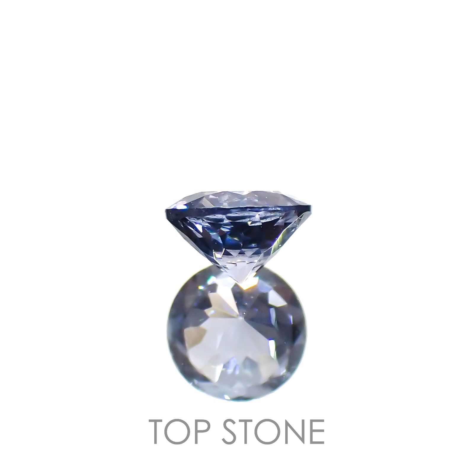 グレイッシュブルースピネル(宝石名スピネル)ビルマ/マダガスカル産 0.22ct 識別済[221219510]3.7x3.7mm前後