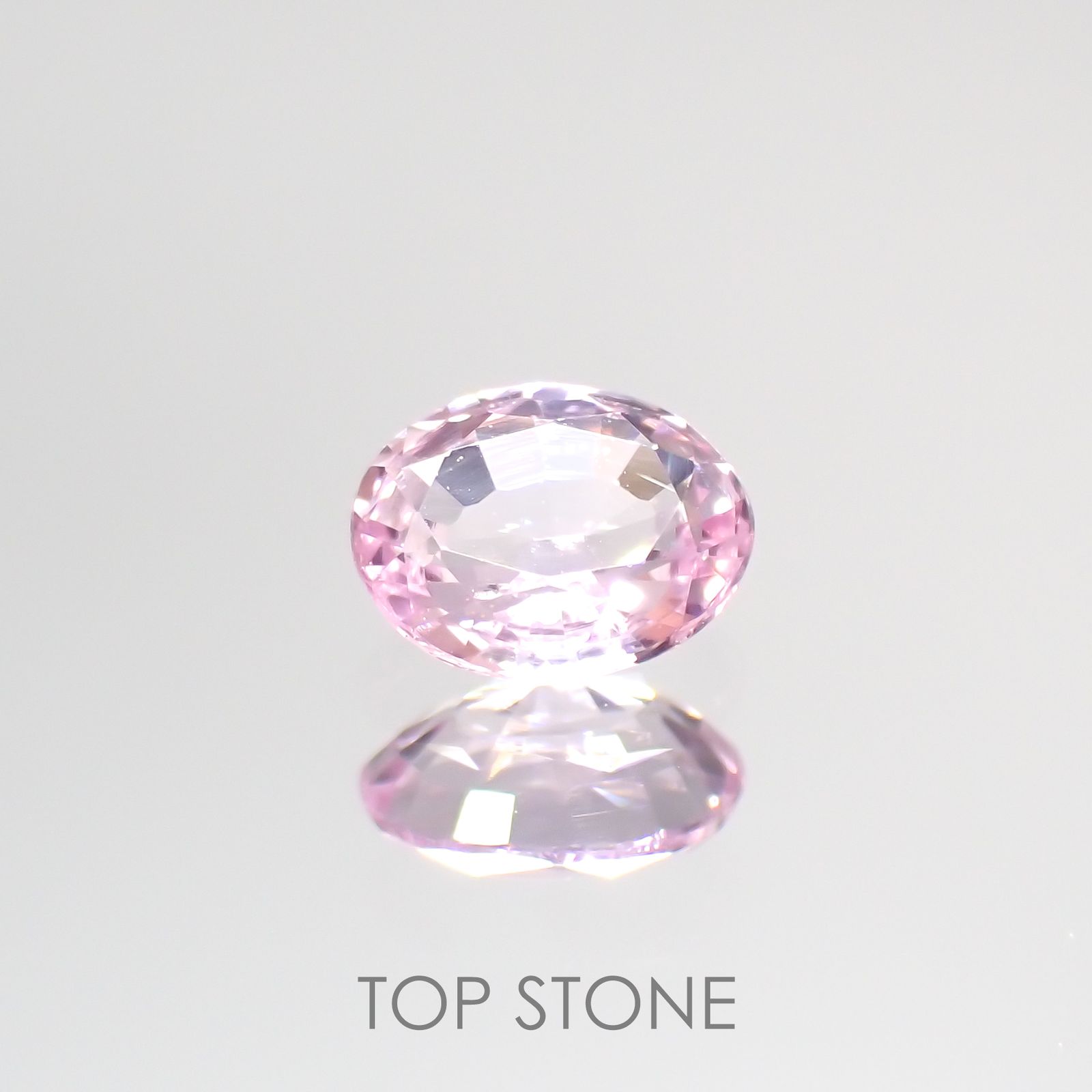 ピンクサファイア(宝石名ピンク・サファイア) マダガスカル/スリランカ産 0.37ct 識別済[210712561]4.7×3.8mm前後