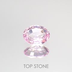 ピンクサファイア(宝石名ピンク・サファイア) マダガスカル/スリランカ産 0.37ct 識別済[210712561]4.7×3.8mm前後