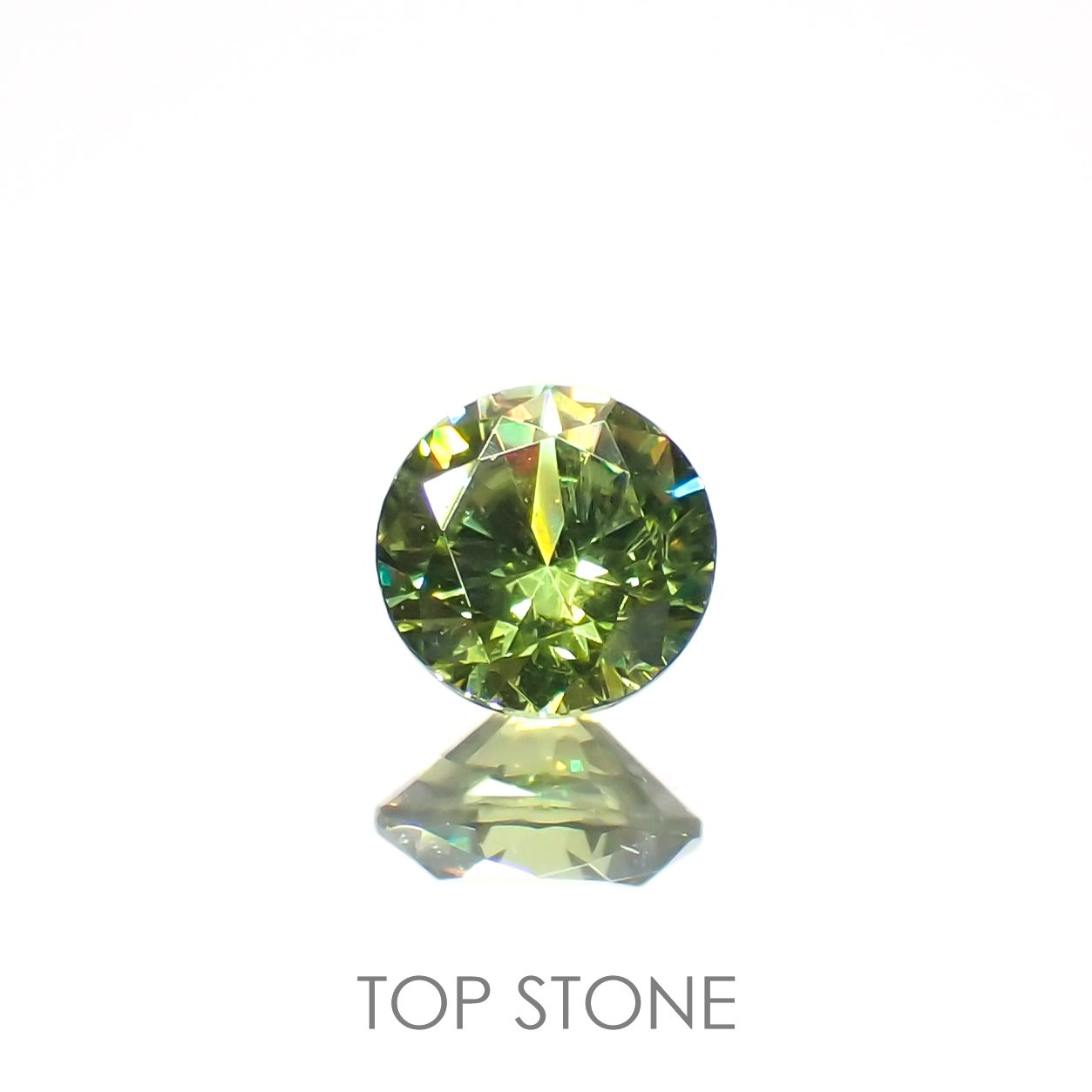 デマントイドガーネット(宝石名デマントイド・ガーネット)ロシア産 0.17ct 識別済[221119164]3.3x3.3mm前後