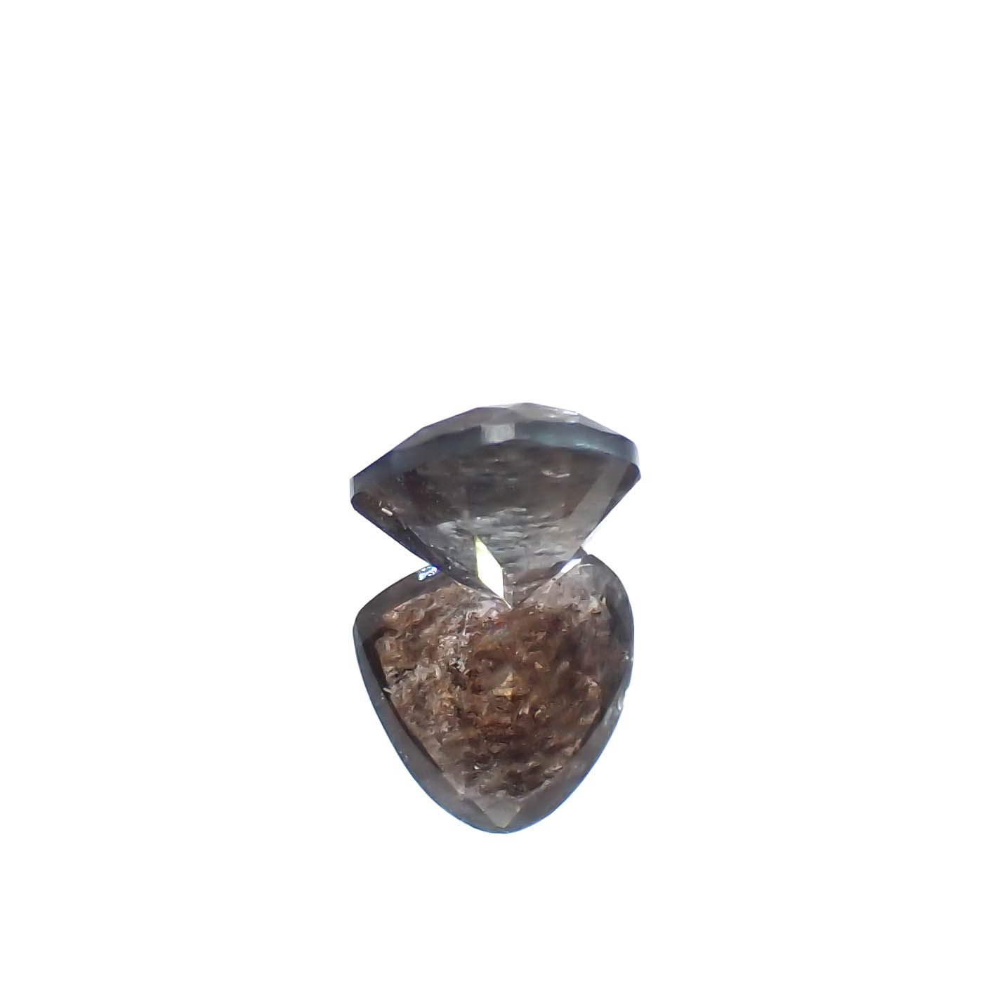 アベンチュリンアクアマリン ナイジェリア産 0.92ct[240226027]6.8x6.4mm前後