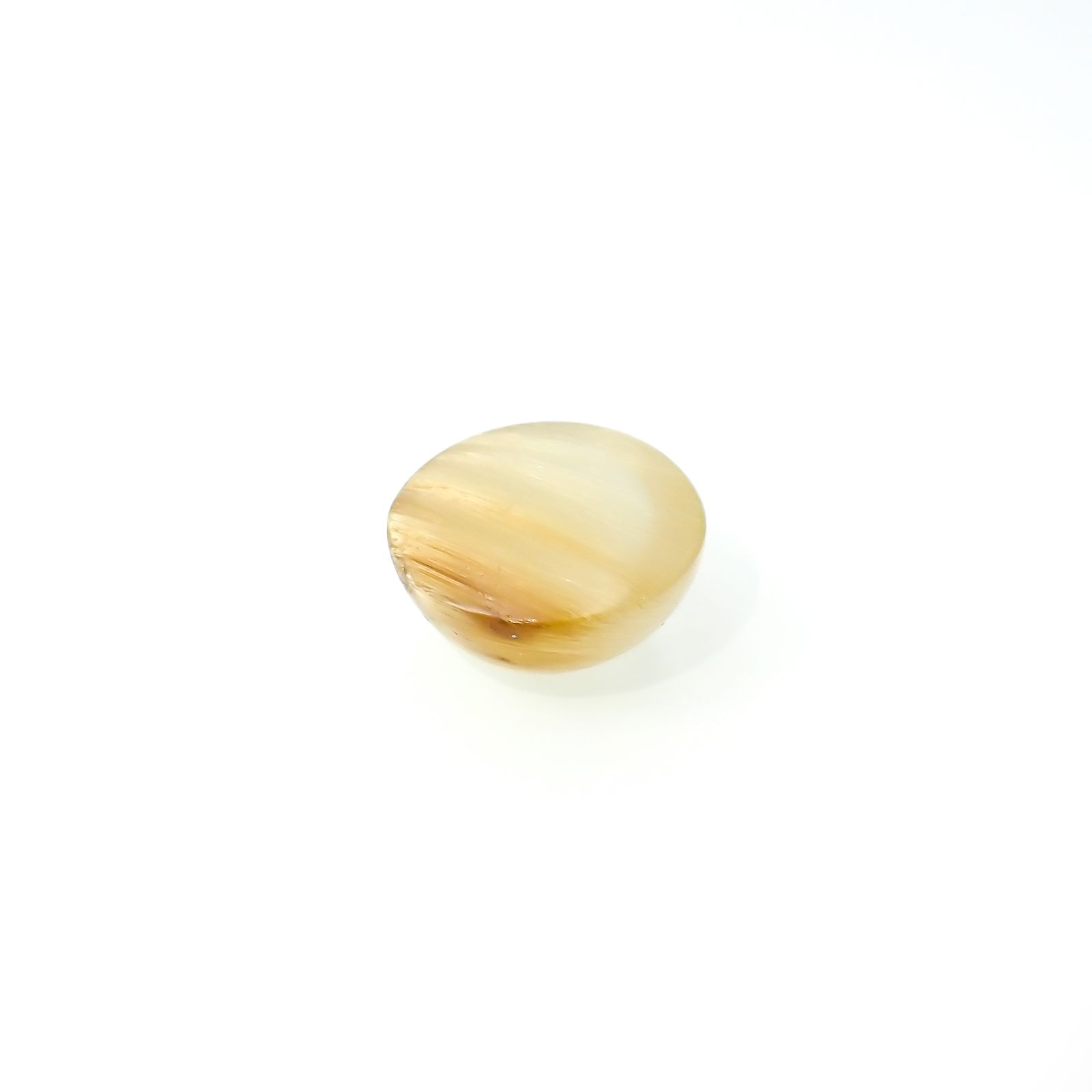 ルチルクォーツキャッツアイ ブラジル産 12.57ct[240125641]14.8x14.8mm前後