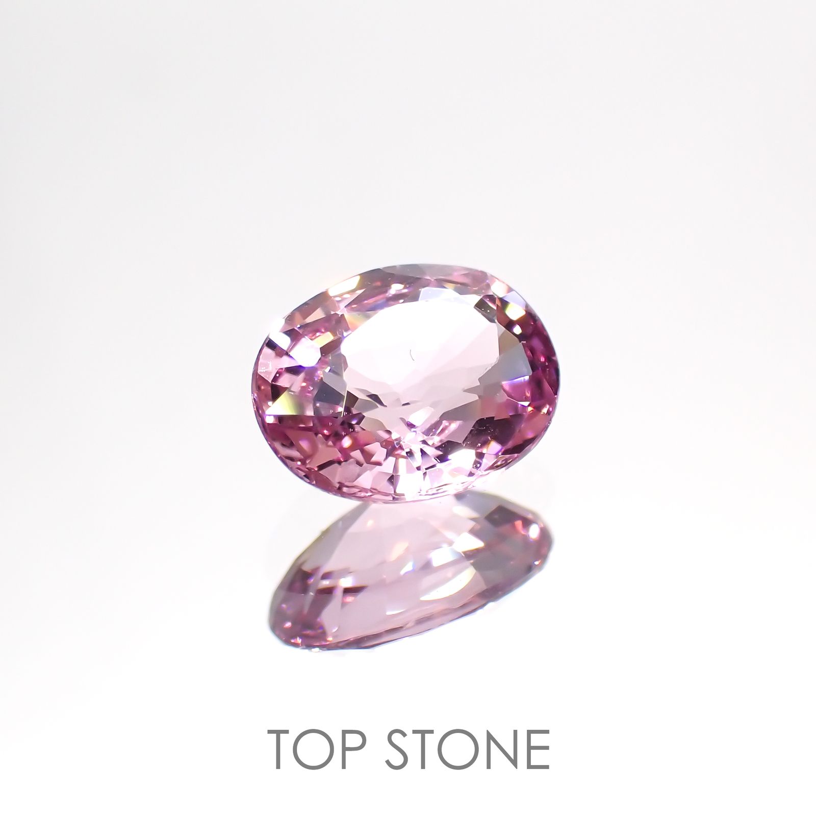 ピンクスピネル(宝石名ピンク・スピネル) タンザニア産 1.24ct 識別済[20106538]7.4×5.8mm前後