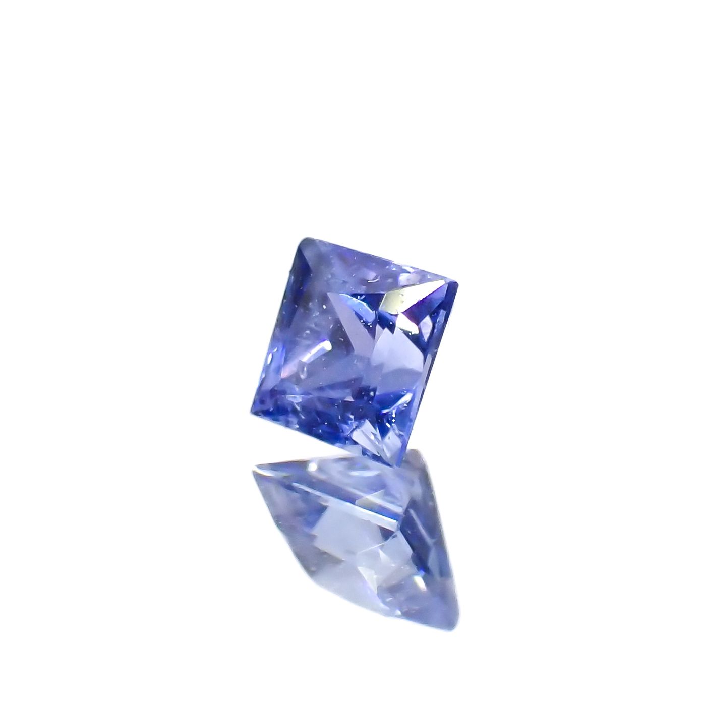 ◇プリンセスカット◇サファイア(宝石名サファイア)スリランカ産 0.17ct 識別済[230622449]2.8x2.8mm前後