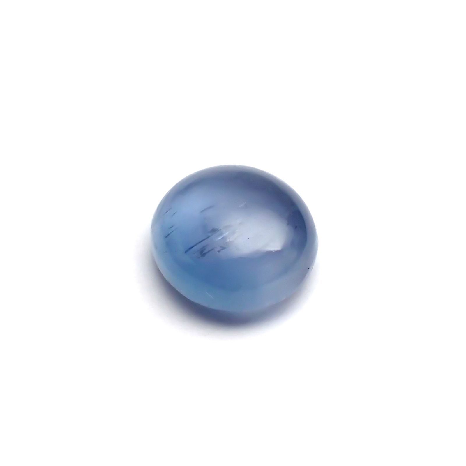 アパタイトキャッツアイ(宝石名ブルー・アパタイト・キャッツアイ)マダガスカル産 2.026ct ソ付(彩珠)[231124145]8x7.2mm前後