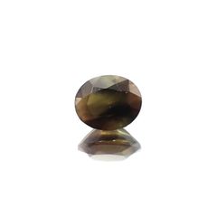 ゴールドシーンサファイア(宝石名シーン・サファイア)ケニア産 識別済 0.69ct / 5.4x4.4mm前後 [231023798]