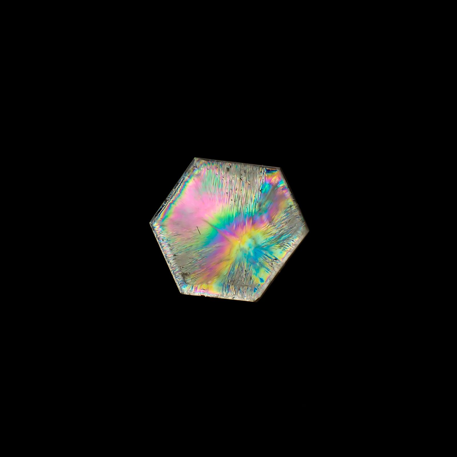 トラピッチェクォーツ 偏光板2枚付き コロンビア・ボヤカ産 44.25ct[230321101]28.1x26.6mm前後