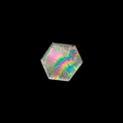 トラピッチェクォーツ 偏光板2枚付き コロンビア・ボヤカ産 44.25ct[230321101]28.1x26.6mm前後