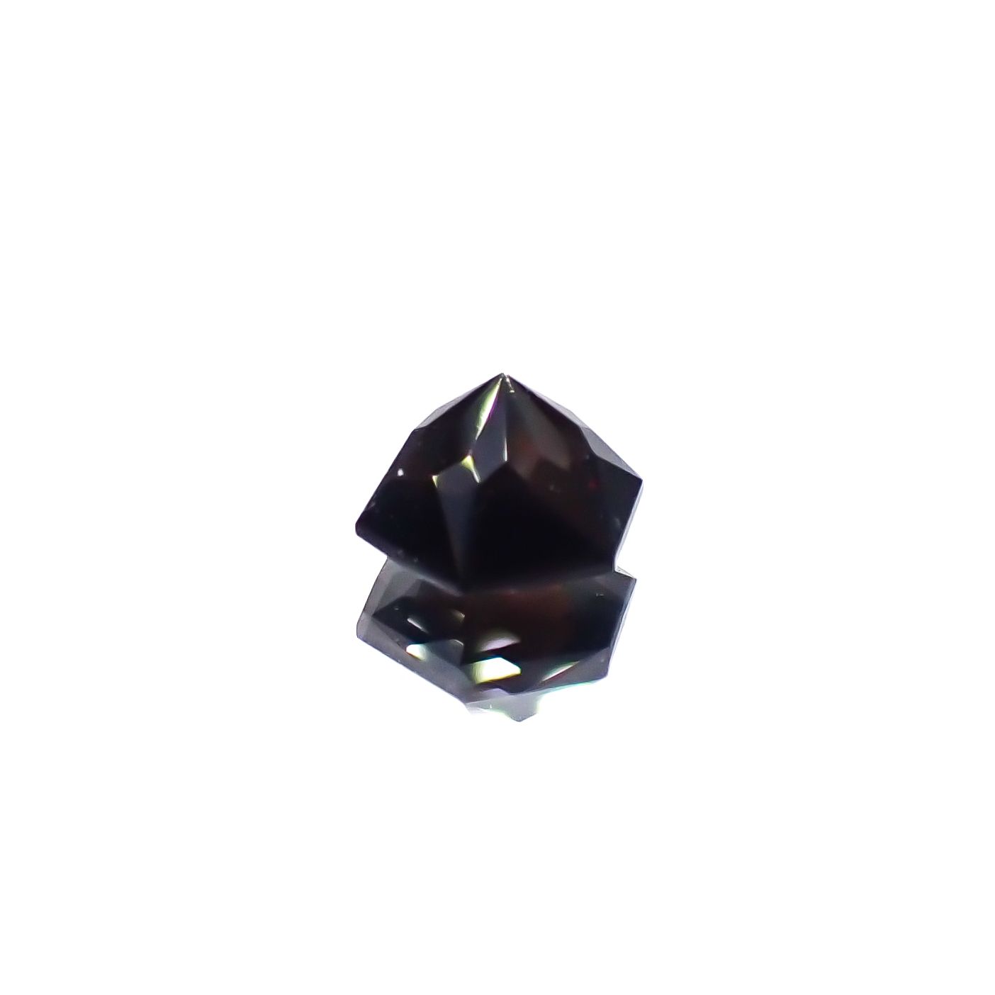 ◇ヘキサゴンカット◇モリオン チベット産 1.48ct[240427363]7.1x6.9mm前後