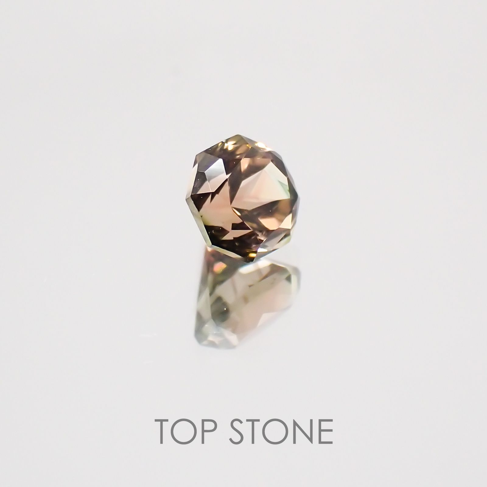 ◇オクタゴンカット◇バイカラートルマリンSA ブラジル・アフリカ産 ルース 0.39ct[21049165]4.2×4.2mm前後