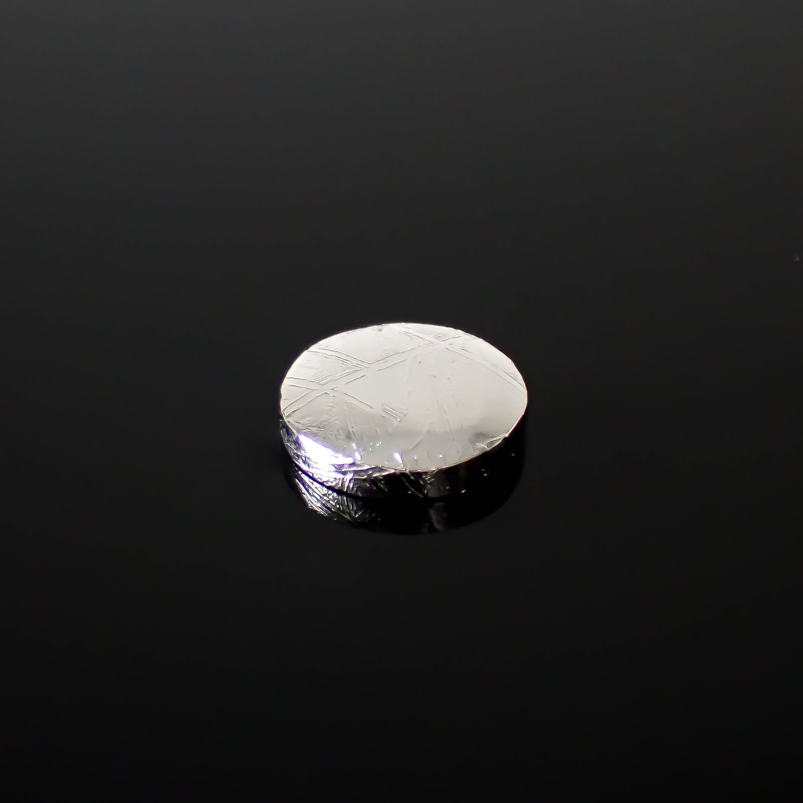 ムオニナルスタ隕石 発見地:スウェーデン 7.31ct[240125744]10.5x10.4mm前後