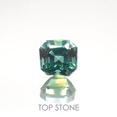 ブルーグリーントルマリン(宝石名グリーン・トルマリン) アフガニスタン産 0.76ct 識別済[211013586]5.3×5.1mm前後