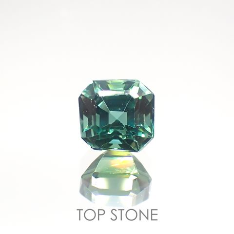 ブルーグリーントルマリン(宝石名グリーン・トルマリン) アフガニスタン産 0.76ct 識別済[211013586]5.3×5.1mm前後