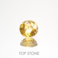 イエロースフェーン マダガスカル産 ルース 0.59ct[210812765]4.9×4.9mm前後