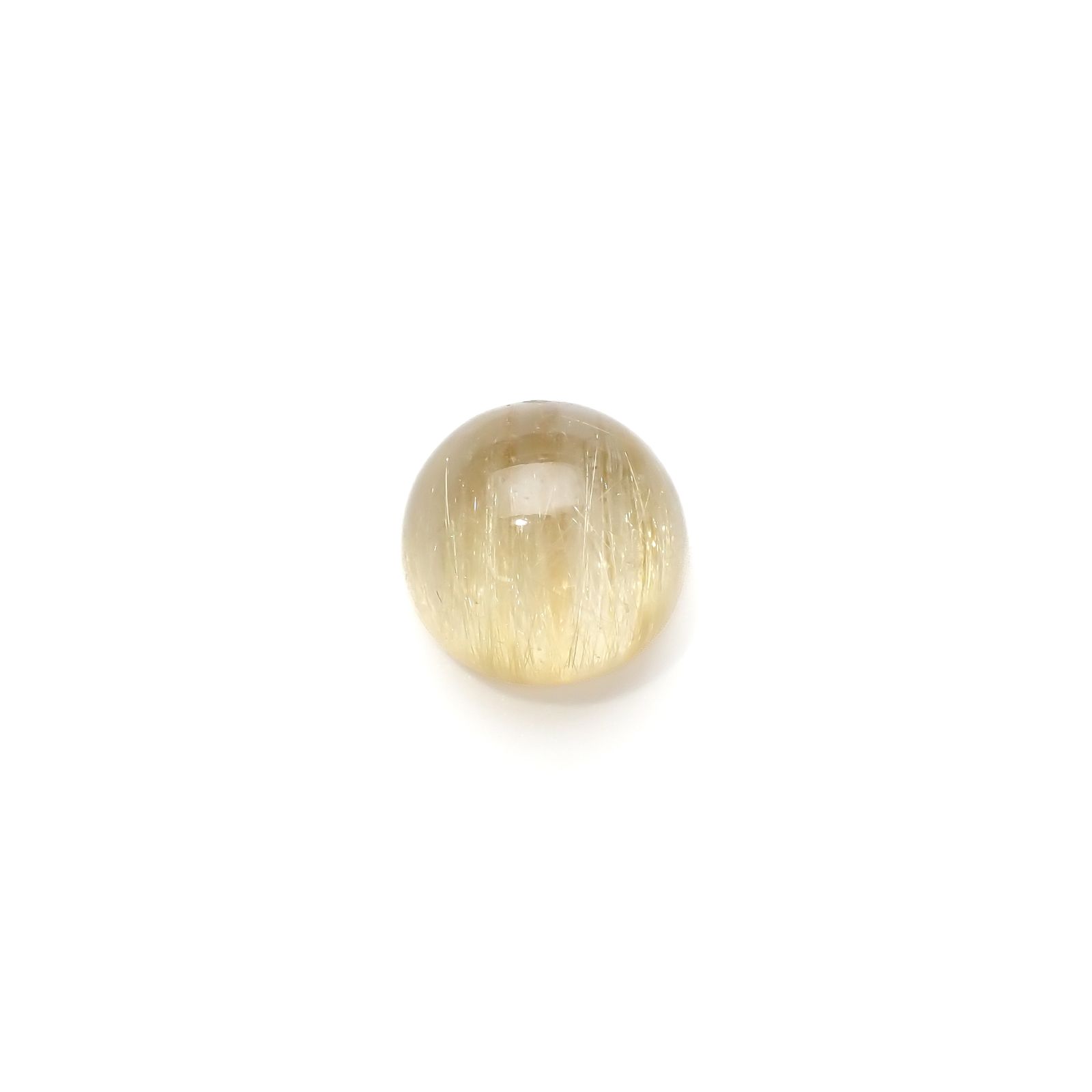 ルチルクォーツキャッツアイ ブラジル産 10.42ct[240125640]13.1x13.1mm前後