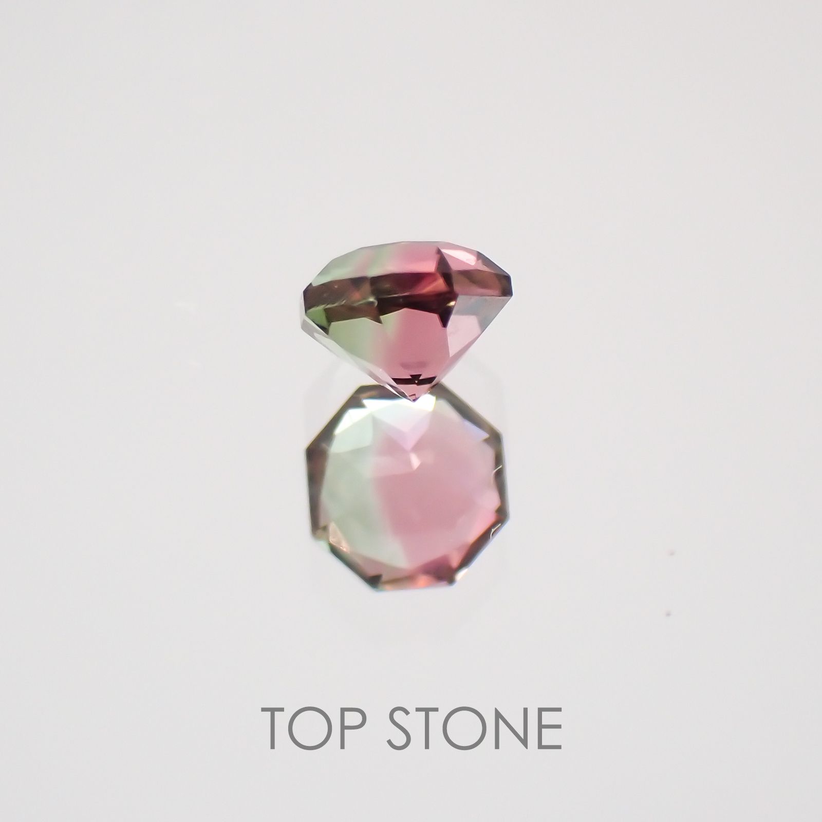 ◇オクタゴンカット◇バイカラートルマリンSA ブラジル・アフリカ産 ルース 0.15ct[21019161]3×3mm前後