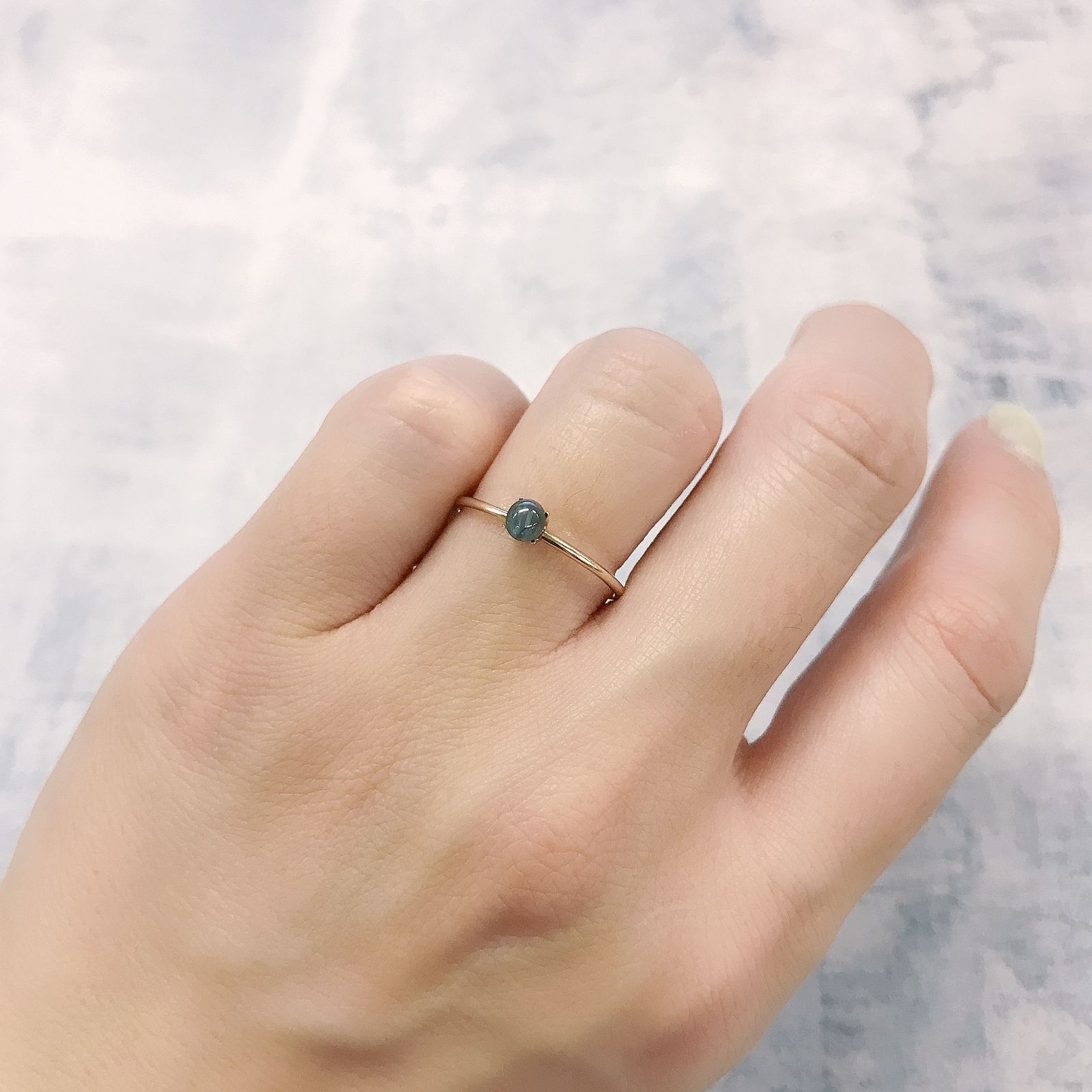 アレキサンドライトキャッツアイ インド産 0.34ct[220114067]3.9x3.4mm前後