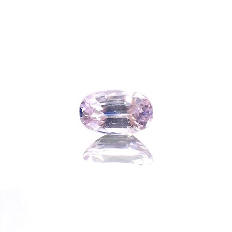 ラベンダーサファイア(宝石名サファイア) マダガスカル/スリランカ産 0.69ct 識別済[210812505]6.5×3.8mm前後