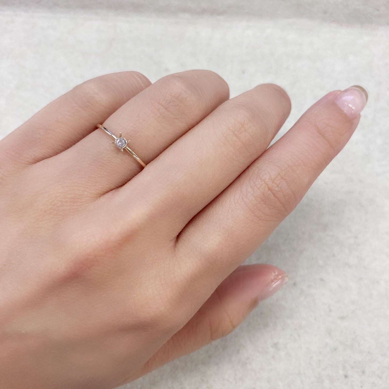 ピンクダイヤモンド I-1 / FANCY LIGHT PURPLISH PINK ソーティング付き 産 ルース 0.045ct[210711791]2.2×2.2mm前後