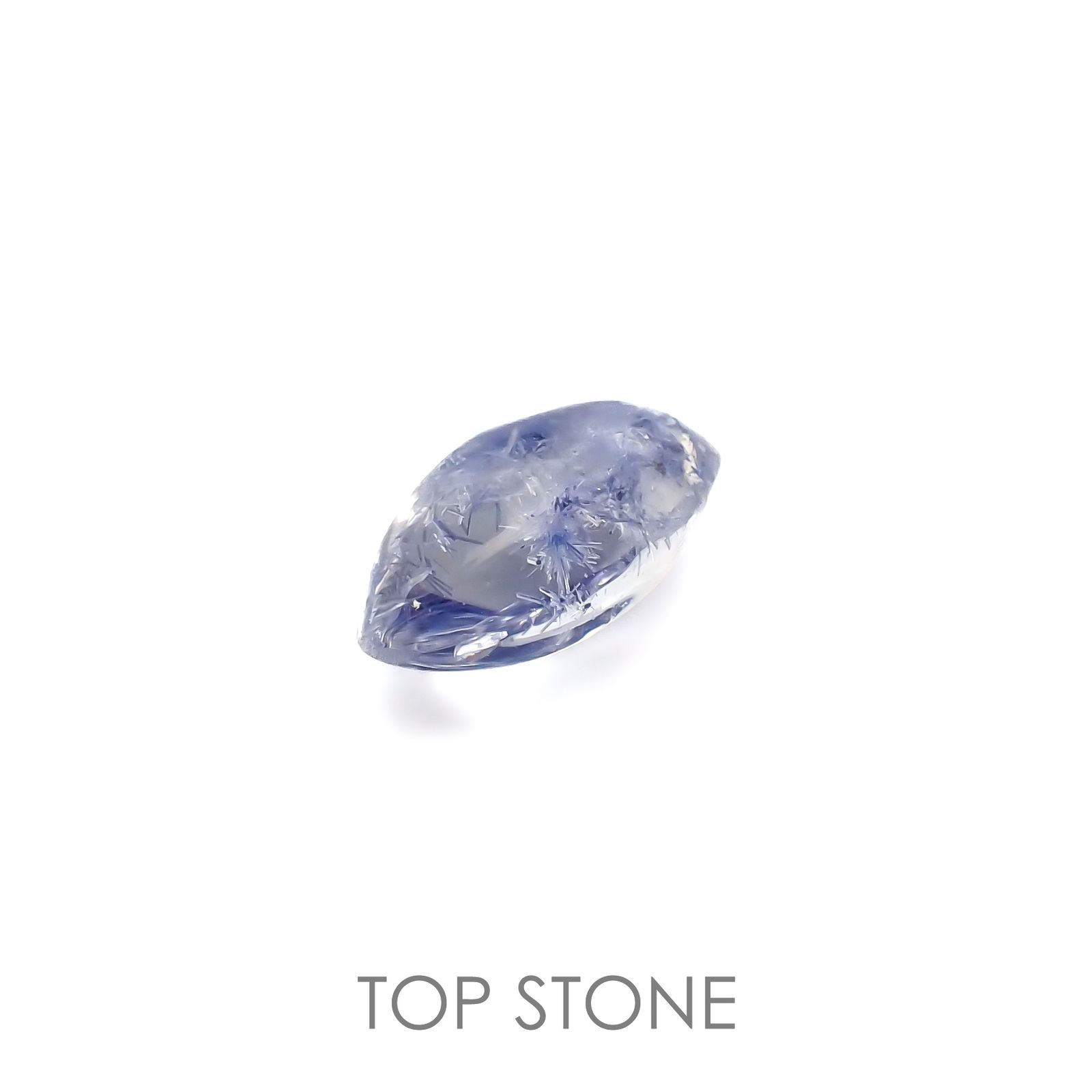 デュモルチェライトインクォーツ ブラジル産 4.31ct[220717161]13.4x8.1mm前後