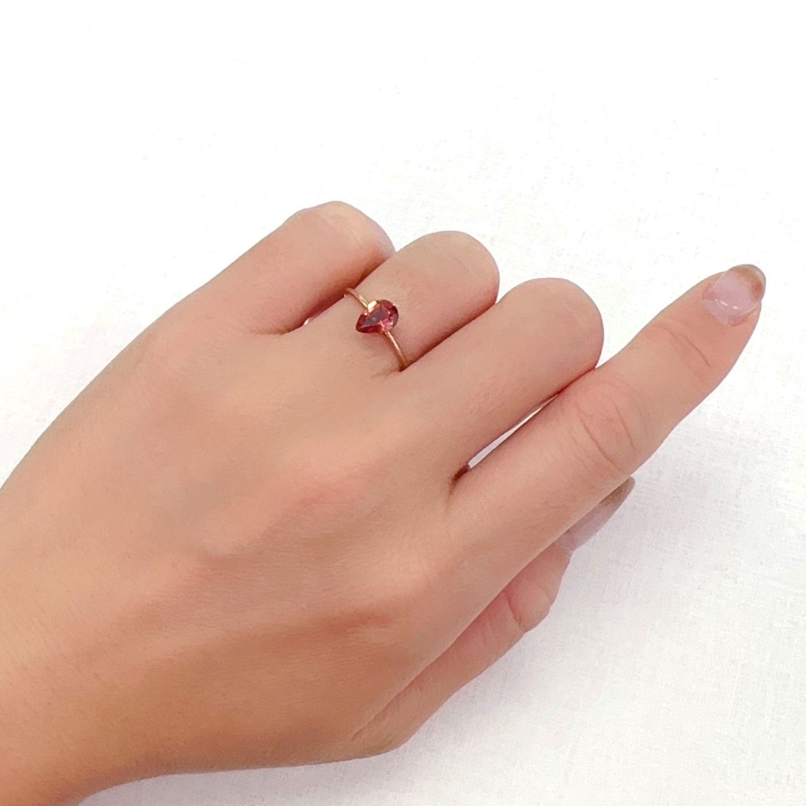 バイカラーアンデシン モンゴル産 0.66ct[231023569]7.2x5.2mm前後