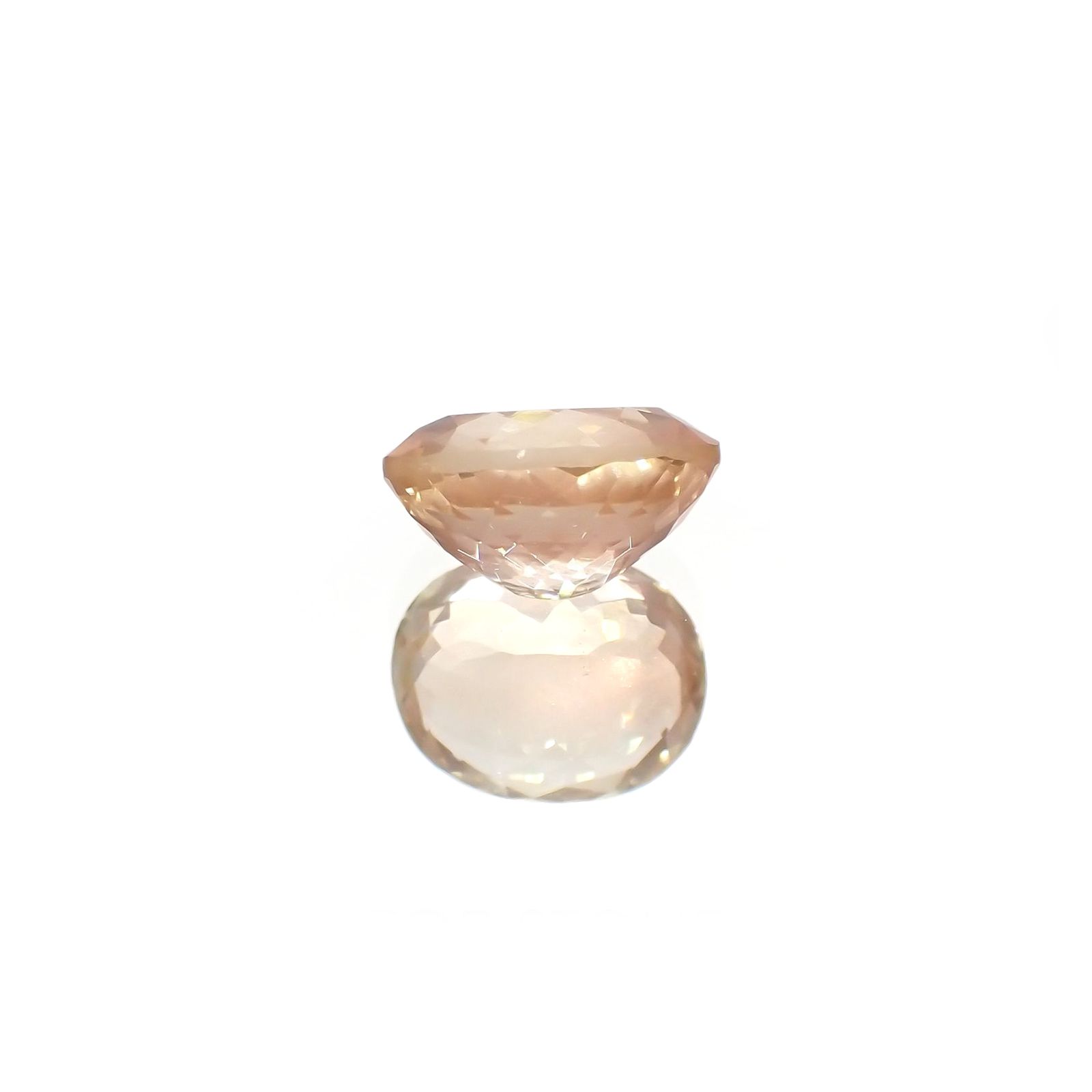オレゴンサンストーン(宝石名ラブラドライト)アメリカ・オレゴン州産 識別済 2.71ct / 10x8mm前後 [220114661]
