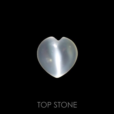ムーンストーンキャッツアイ(宝石名ムーンストーン・キャッツアイ) インド産 1.46ct 識別済[210912730]7.8×7.8mm前後