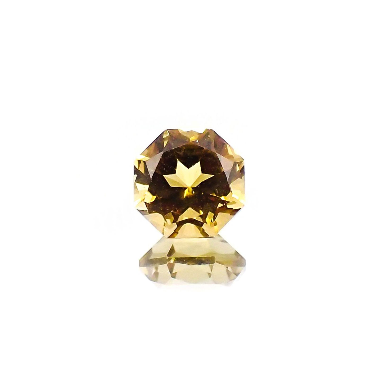 ◇オクタゴンカット◇イエロートルマリン(宝石名トルマリン)ブラジル/アフリカ産 識別済 0.59ct / 5x5mm前後 [260424217]