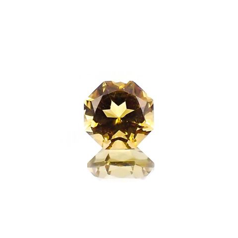 ◇オクタゴンカット◇イエロートルマリン(宝石名トルマリン)ブラジル/アフリカ産 識別済 0.59ct / 5x5mm前後 [260424217]