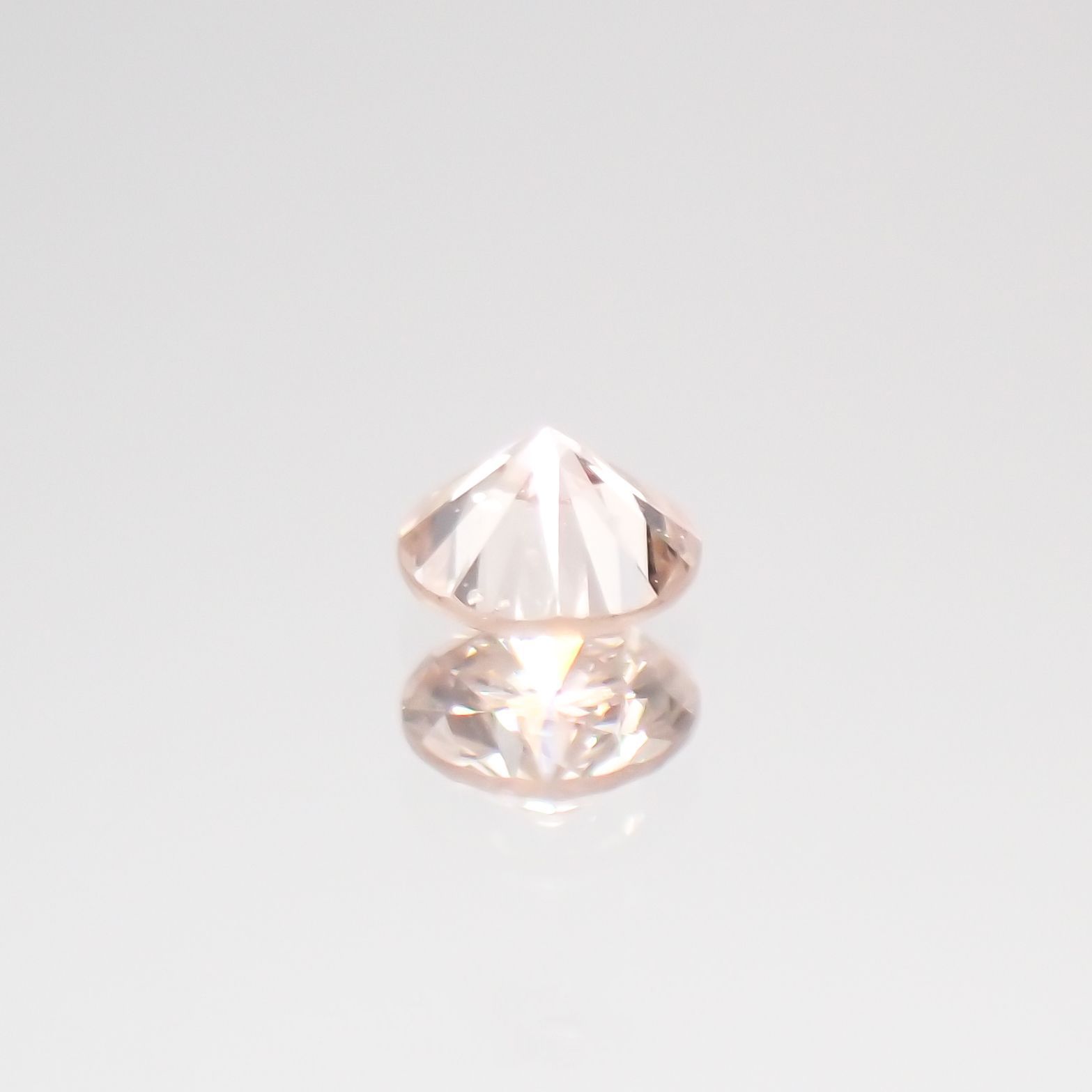 ピンクダイヤモンド VS-2 / LIGHT BROWN PINK ソーティング付 ルース 0.057ct[210611083]2.4×2.4mm前後