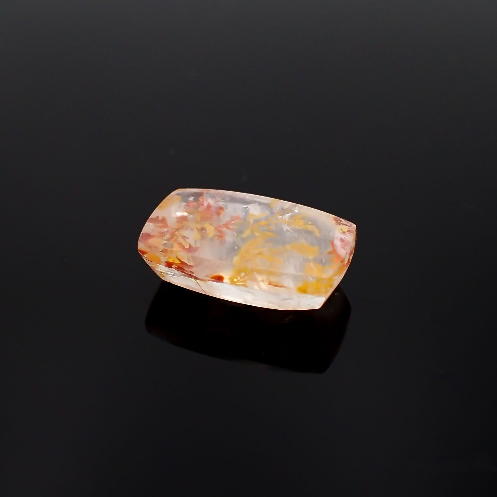 レッドデンドリチッククォーツ ブラジル産 8.17ct[230321126]16.3x9.7mm前後