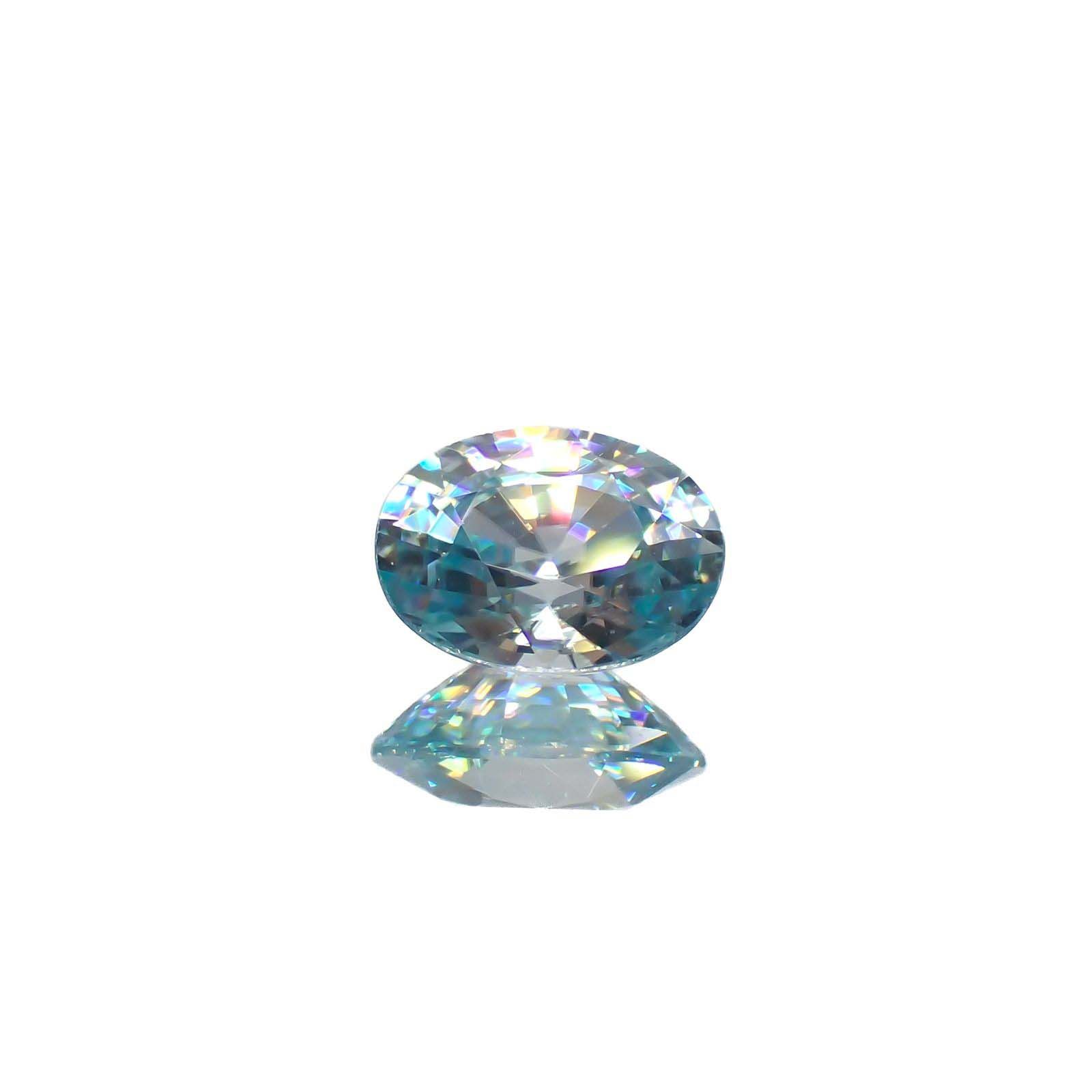 アイスブルージルコン カンボジア産 1.75ct[221018659]7.9x5.9mm前後