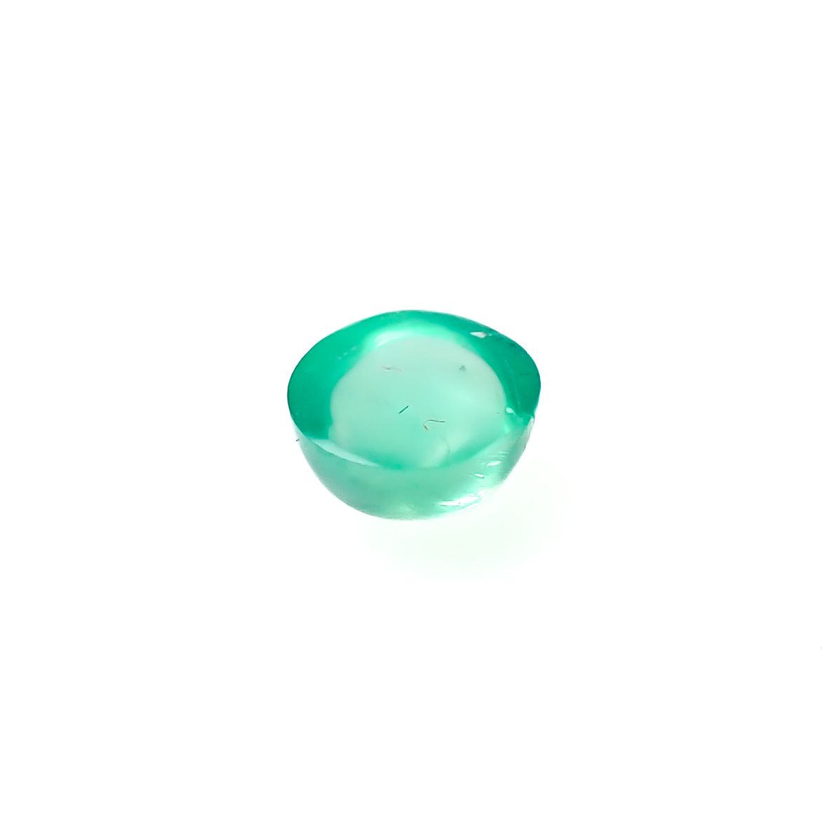 エメラルドキャッツアイ コロンビア産 0.33ct [241229553]4.3x4mm前後