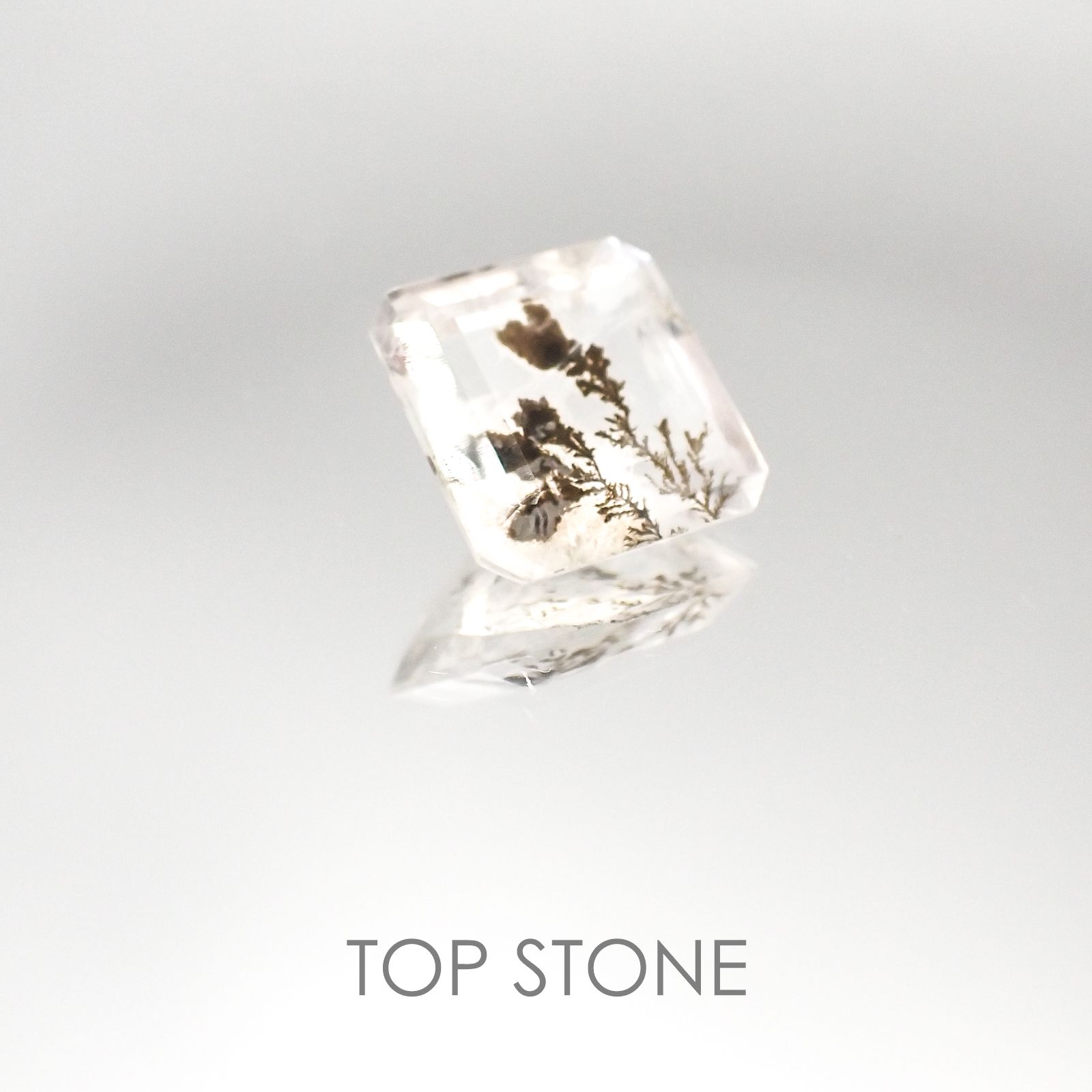 デンドリチッククォーツ ブラジル産 ルース 6.19ct[20084946]12×12mm前後