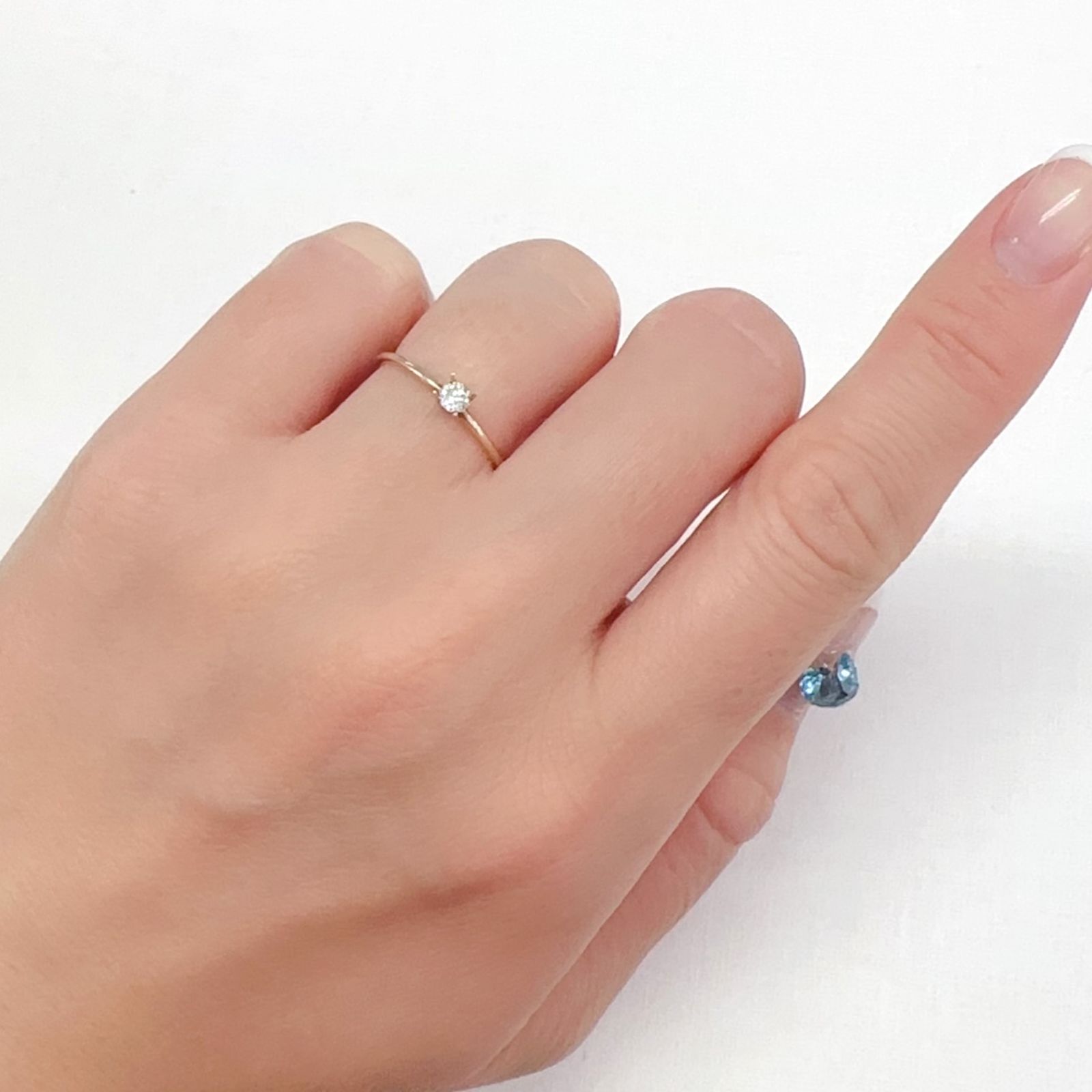 ◇オクタゴンカット◇ダイヤモンド 0.12ct[240427029]3x3mm前後
