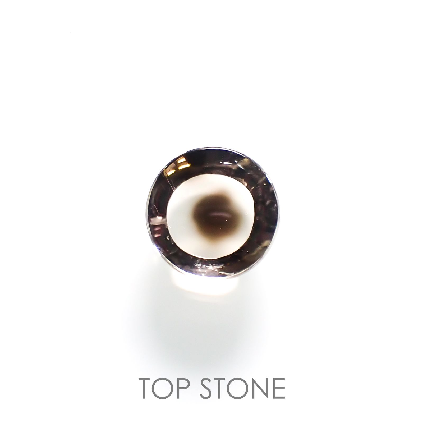 ダルメシアンクォーツ(宝石名ラジエーション・ダメージ・クォーツ) ブラジル産 5.63ct 識別済[210812881]12.6×12.6mm前後