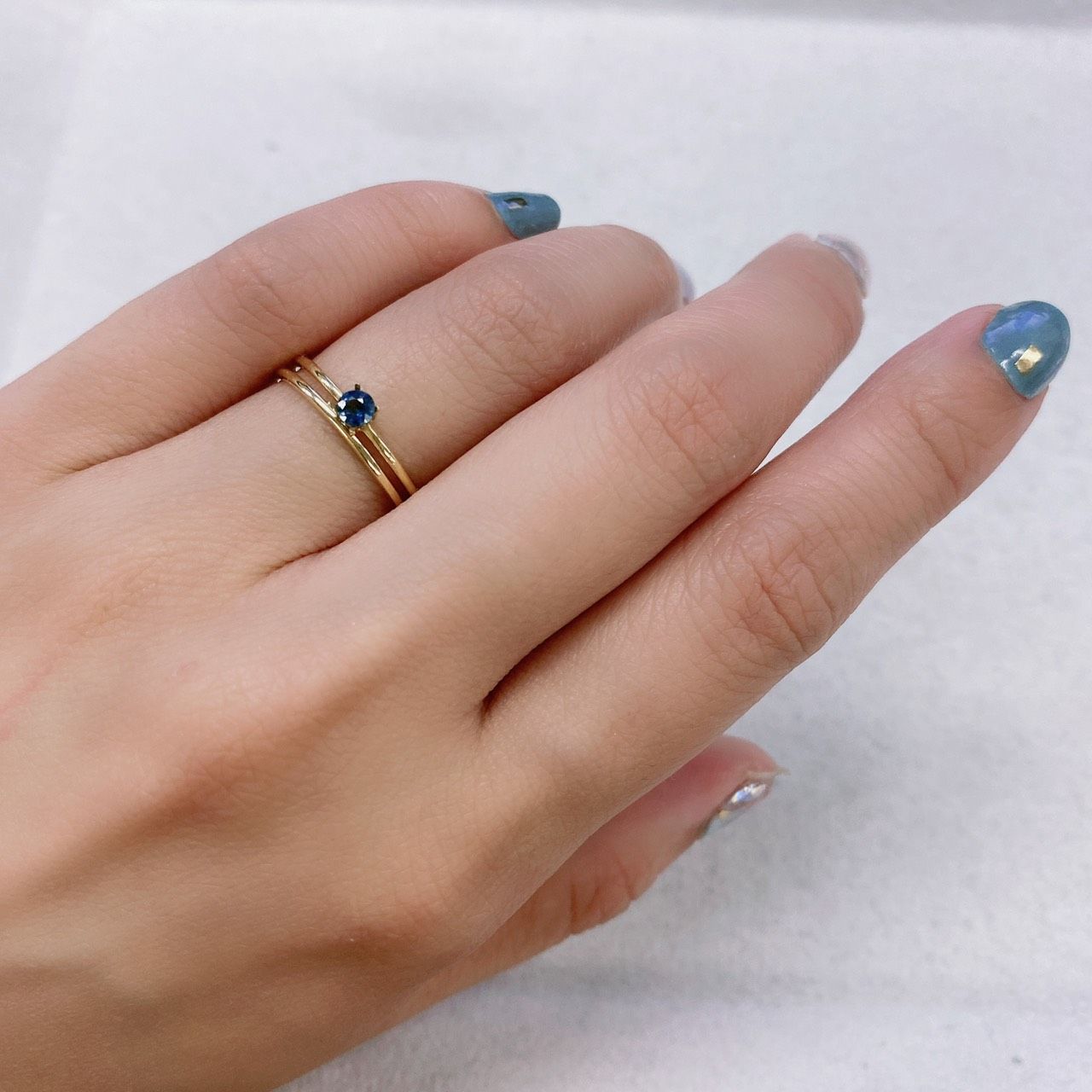 オーシャンブルーカイヤナイト(宝石名カイヤナイト) インド産 0.14ct 識別済[210812356]3.1×3.1mm前後