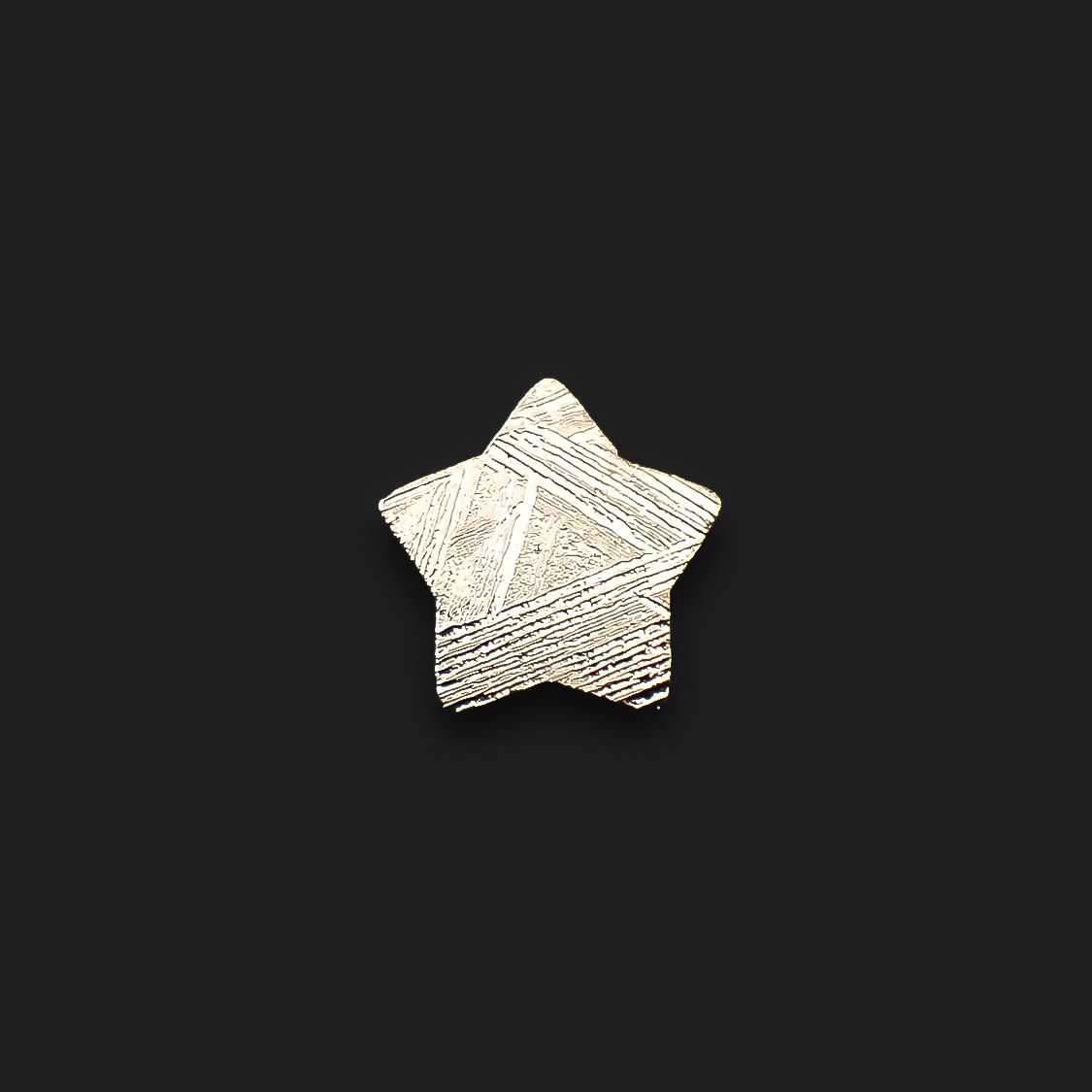 ◇カスタムカット・スター◇アルタイ隕石 発見地：中国 0.79ct [250330017]9.6x8.8mm前後