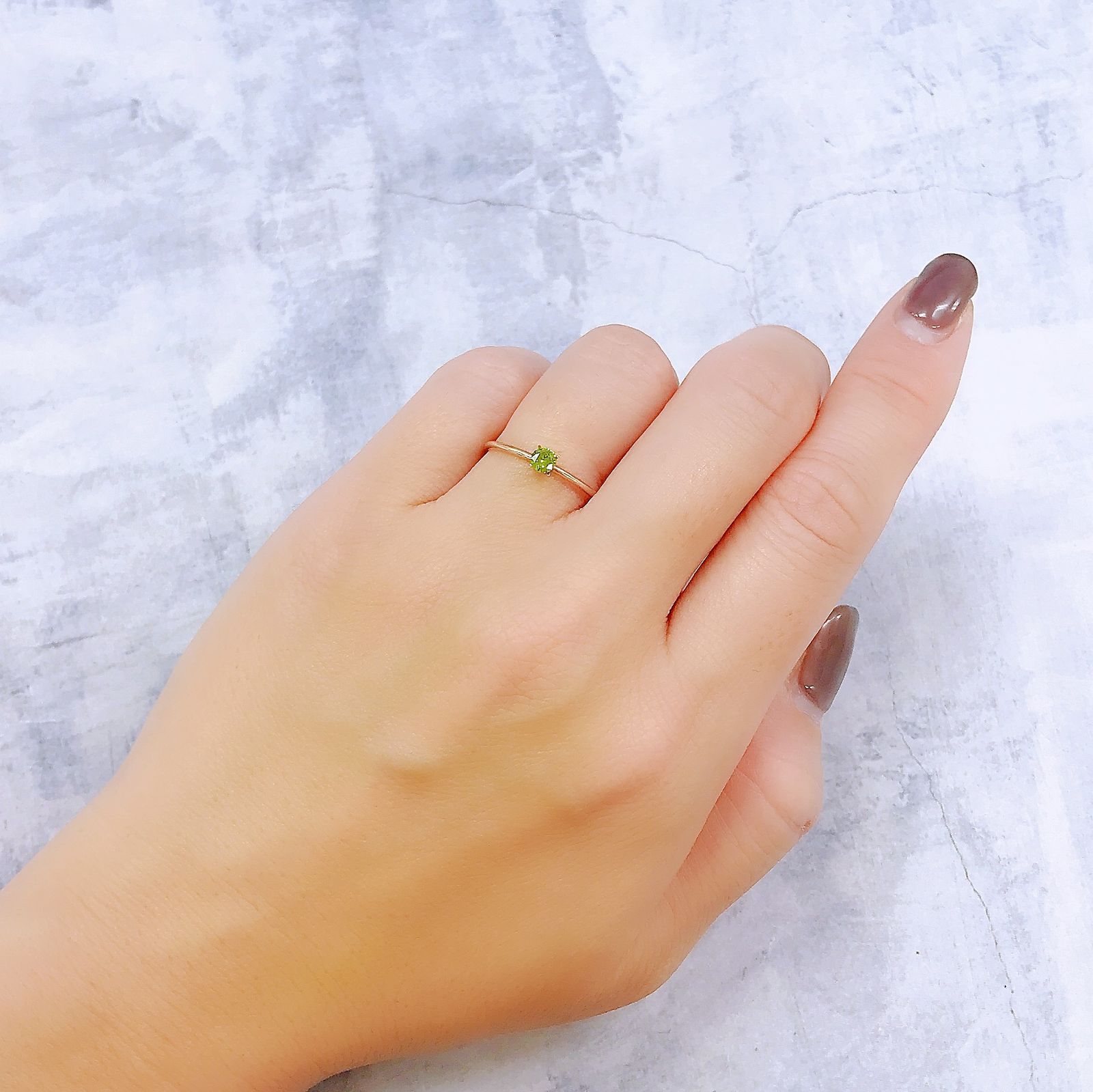 デマントイドガーネット ロシア産 0.16ct[221018221]3.4x3.4mm前後