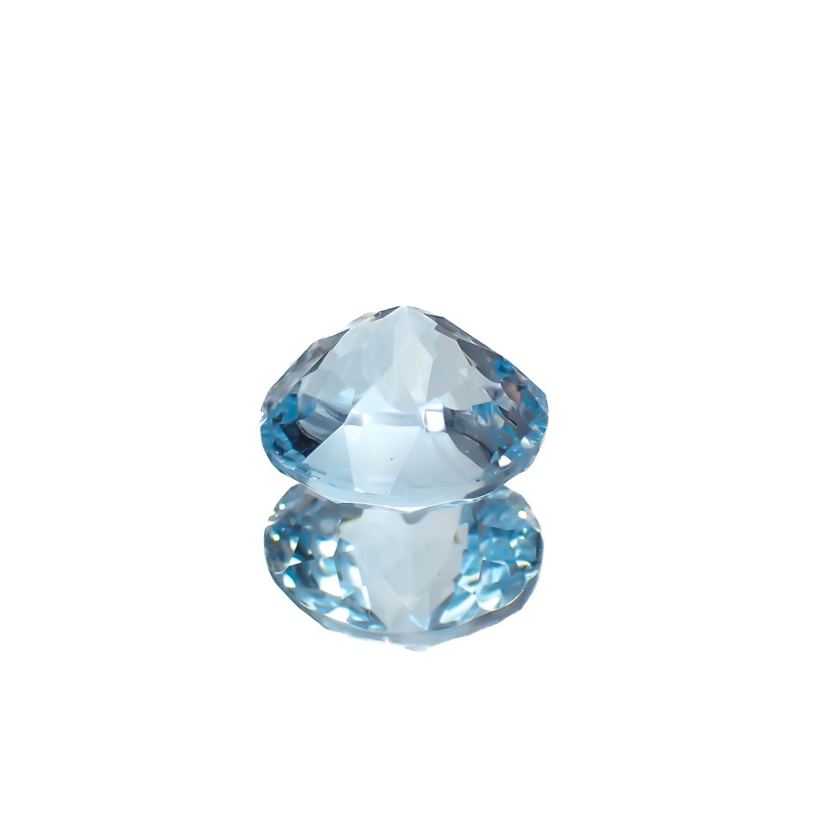 ◇カスタムカット◇ブルートパーズ ブラジル産 4.65ct[221219321]9.9x9.9mm前後