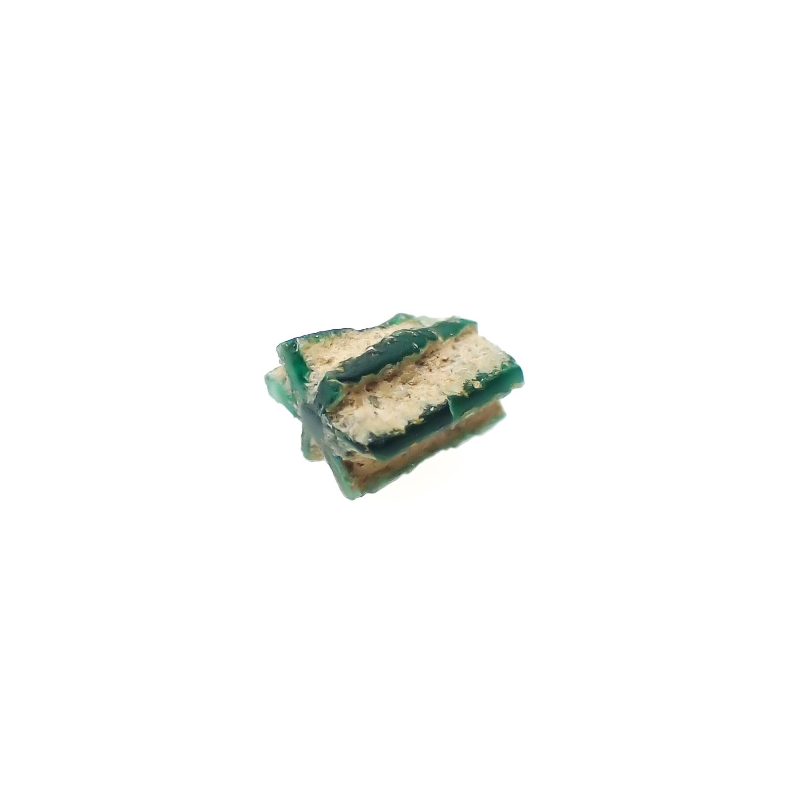 逆トラピッチェエメラルド 原石 コロンビア産 0.18ct[240627846]3.1x2.5mm前後