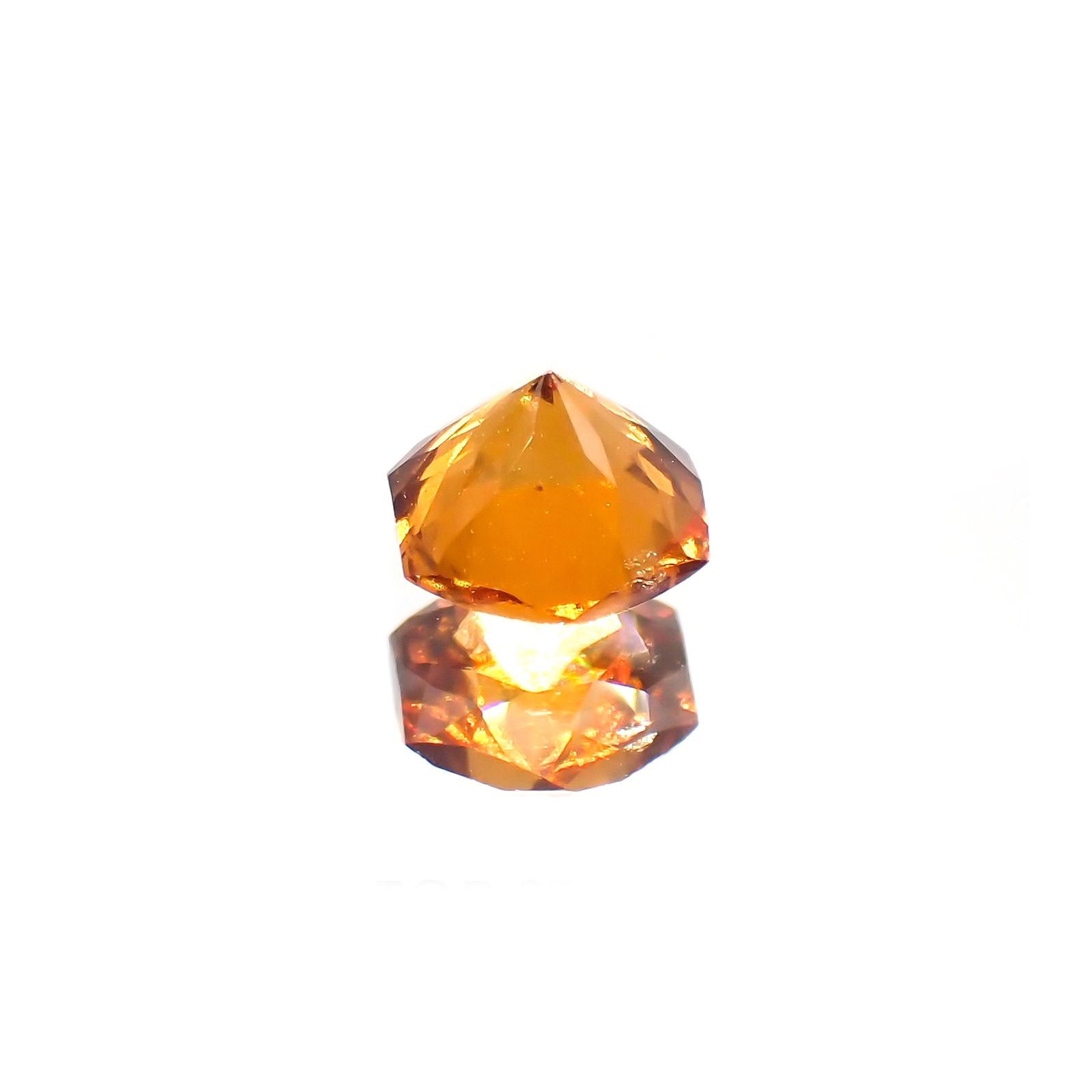 ◇ヘキサゴンカット◇ヘソナイトガーネット(宝石名ガーネット) スリランカ産 0.72ct 識別済[210912691]5×4.9mm前後