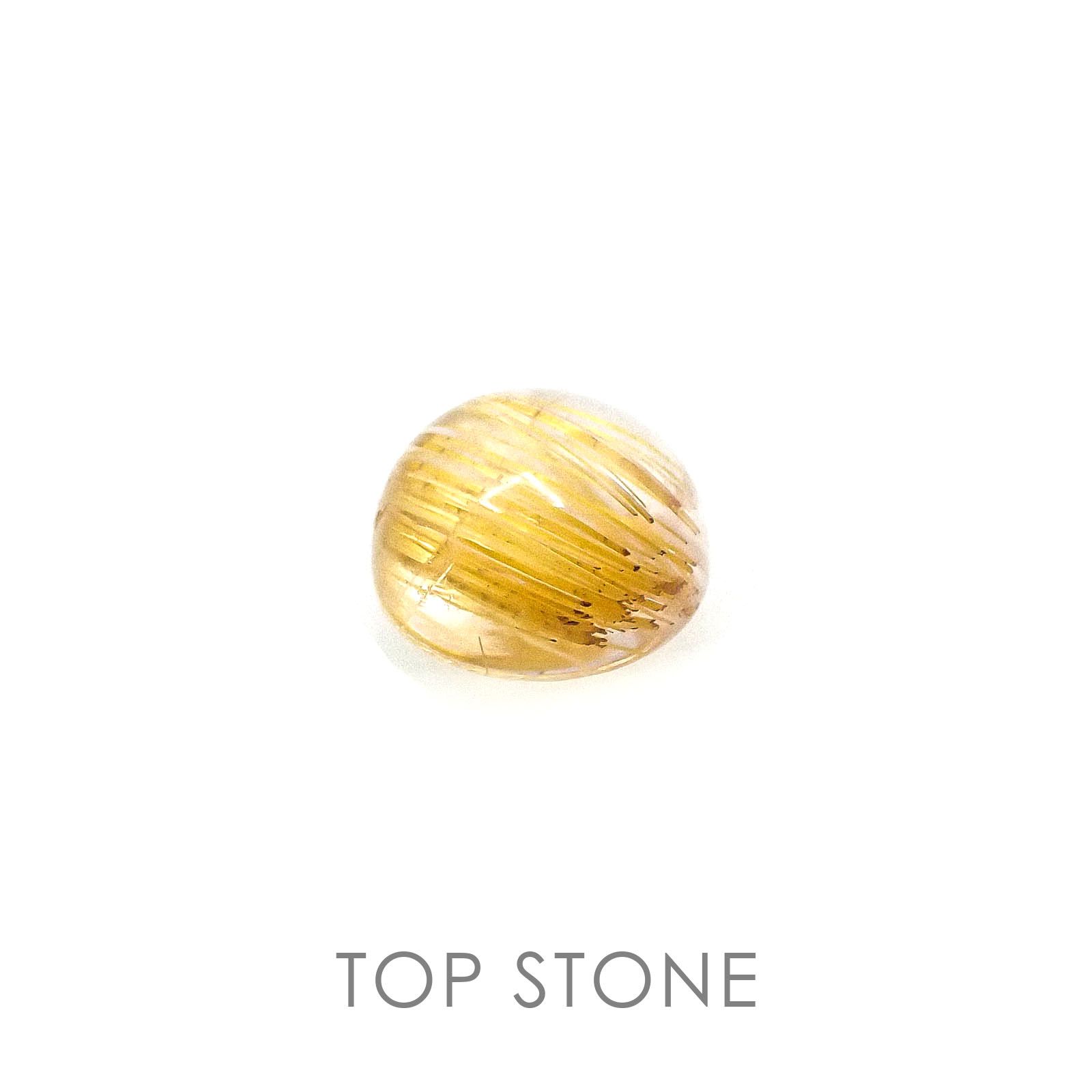 ルチルクォーツ ブラジル産 ルース 1.69ct[20084476]7.2×7.2mm前後
