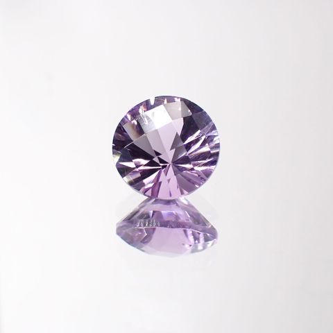 ◇チェッカーコンケーブカット◇アメジスト(宝石名アメシスト) ブラジル産 1.19ct 識別済[211013028]7.1×7.1mm前後