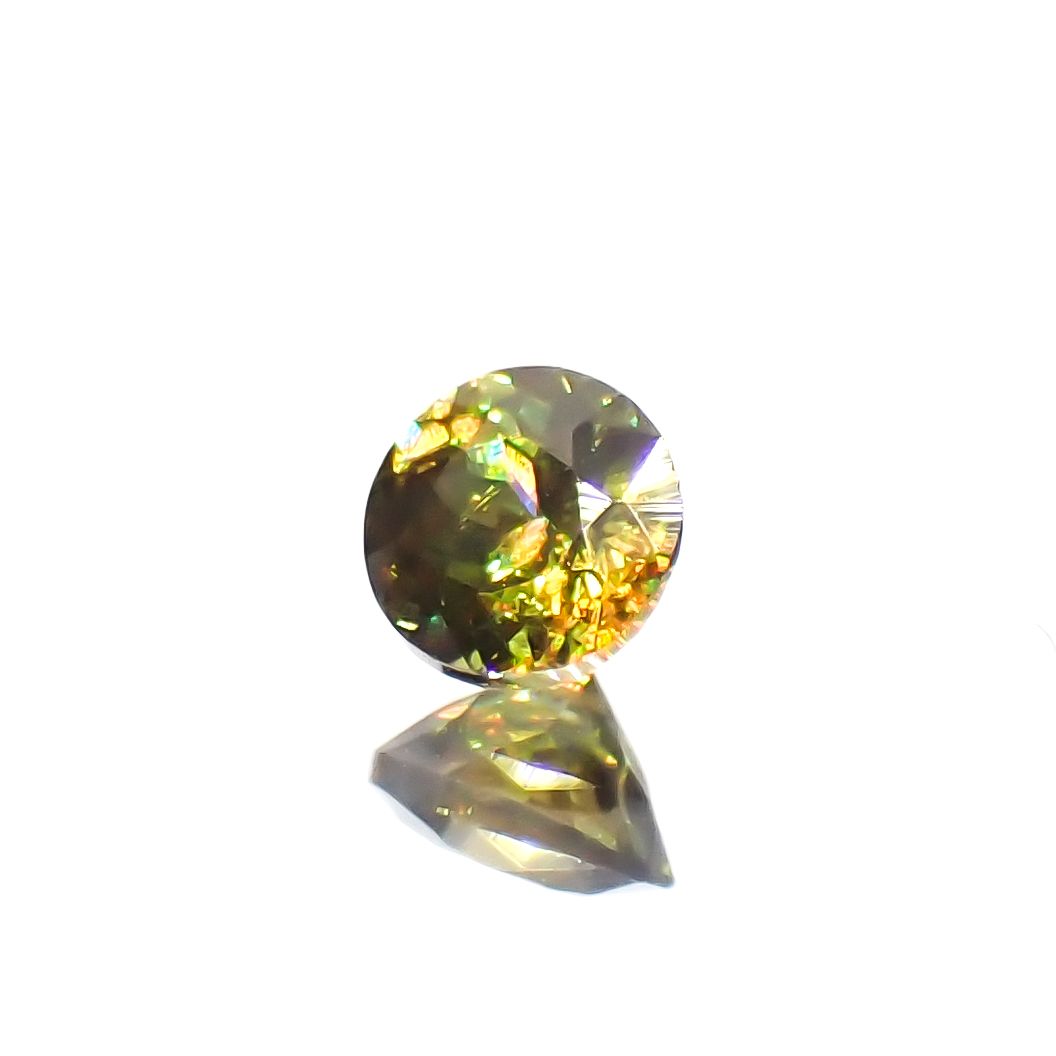 カラーチェンジスフェーン パキスタン産 0.18ct[230522187]3.4x3.3mm前後